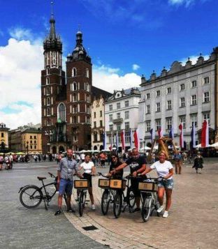 Przewodnik z wycieczką rowerową w Krakowie